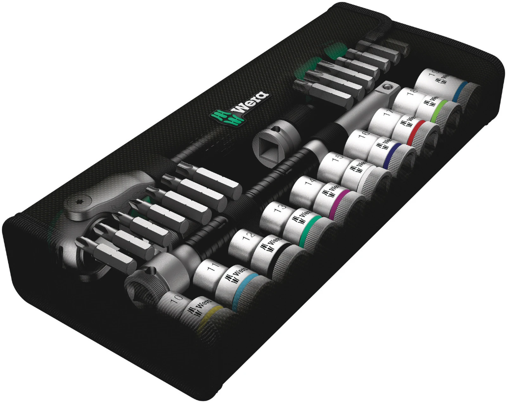 Miniatuur van Wera dopsleutelset metrisch 8100 SC 6 zyklop speed-ratelset, 1/2" - 28-delig (05004076001)