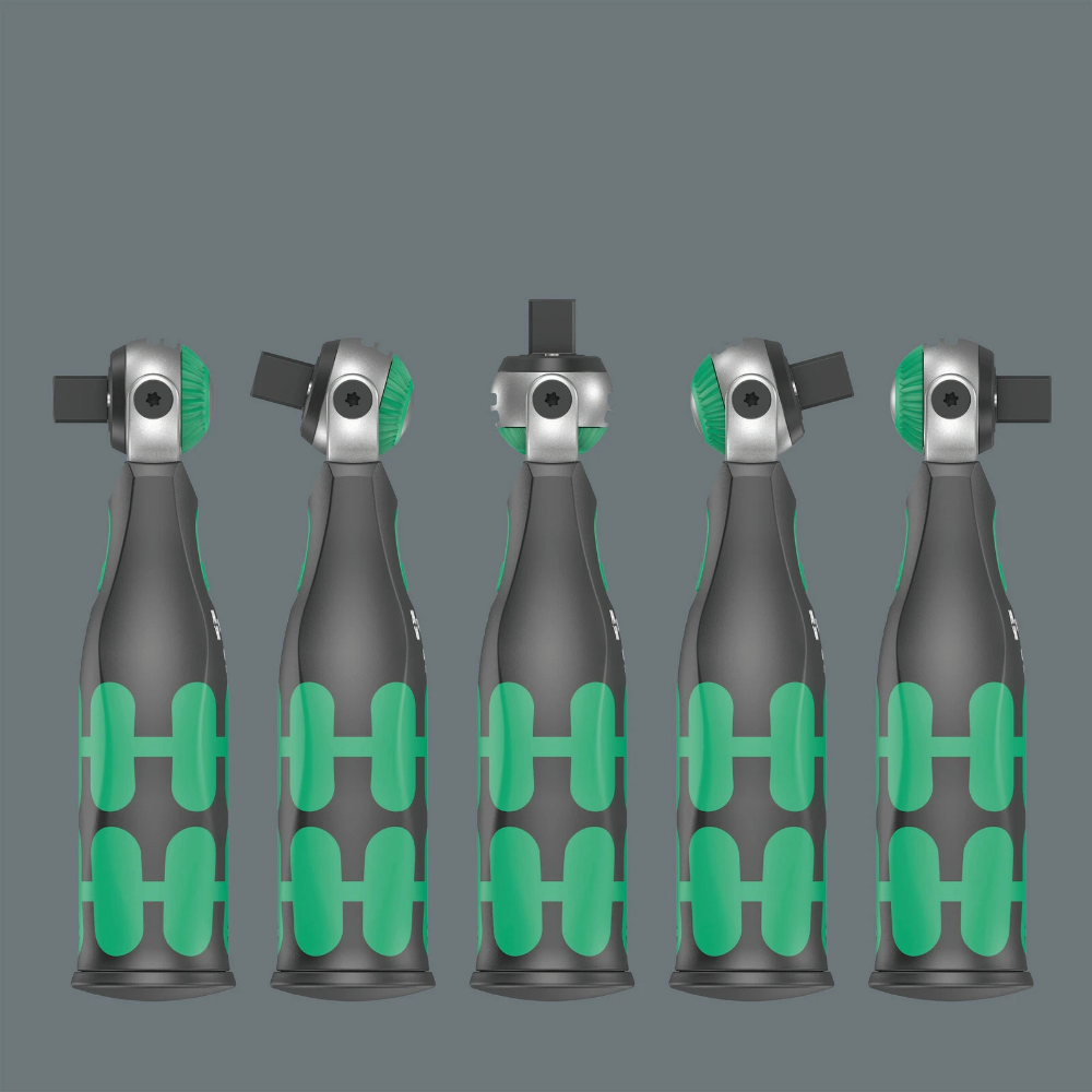 Miniatuur van Wera bitset en doppenset in riemetui 8009 Zyklop Pocket Set 2 ratel 1/4" metrisch - 18 delig (05004281001)