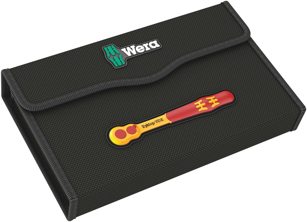 Miniatuur van Wera ratelset geïsoleerd 8100 SB VDE 1 Zyklop met omschakelpal 3/8" metrisch - 17‑delig (05004970001)