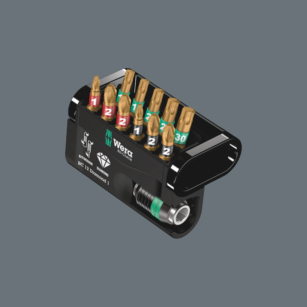 Miniatuur van Wera bitset bit-check 12 diamant 1 met houder - 12 delig (05057421001)