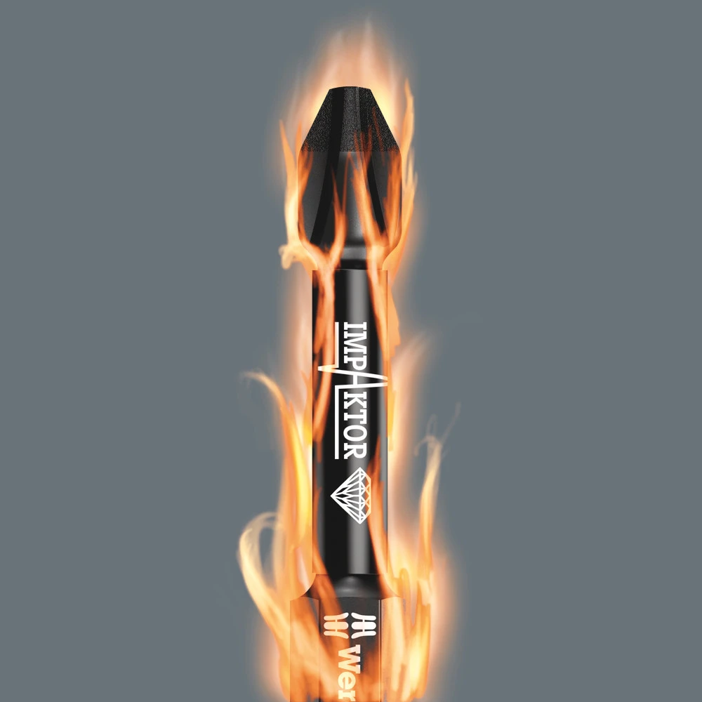 Miniatuur van Wera bit impact pozidrive PZ1 25mm 1/4" - set van 10 stuks (05057620001)