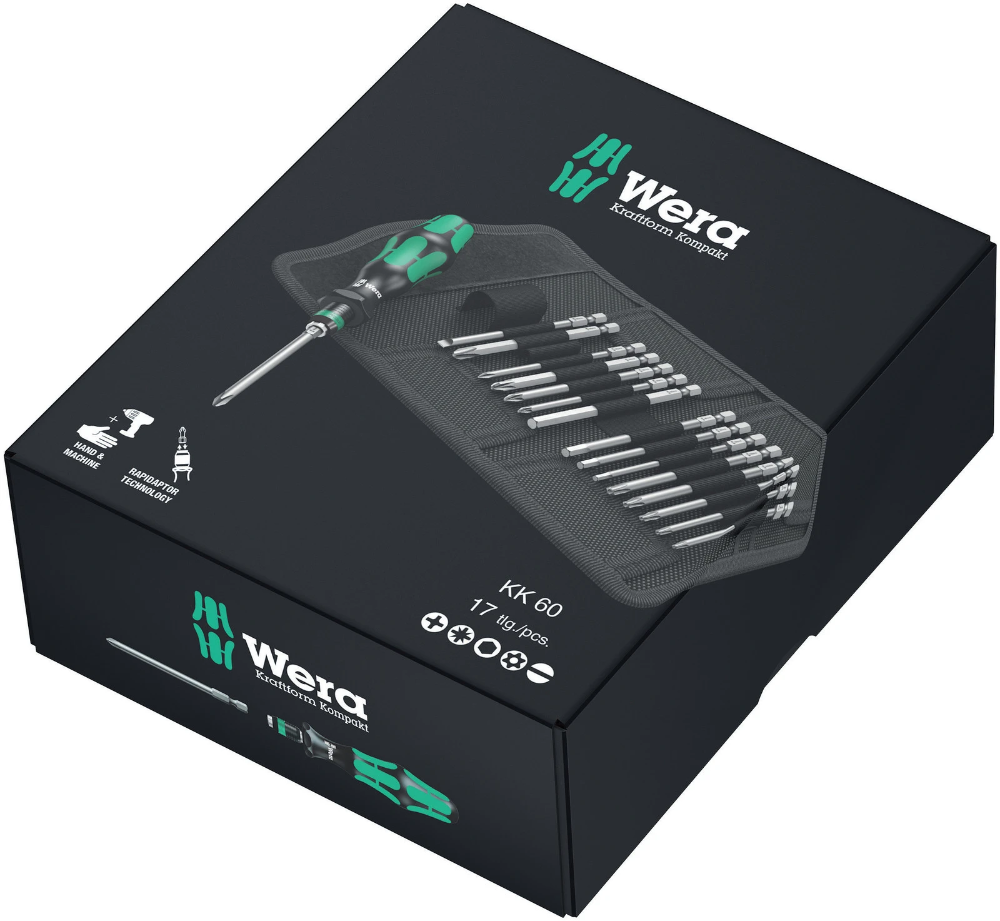 Miniatuur van Wera schroevendraaierset kraftform kompakt 60 - 17‑delig (05059295001)
