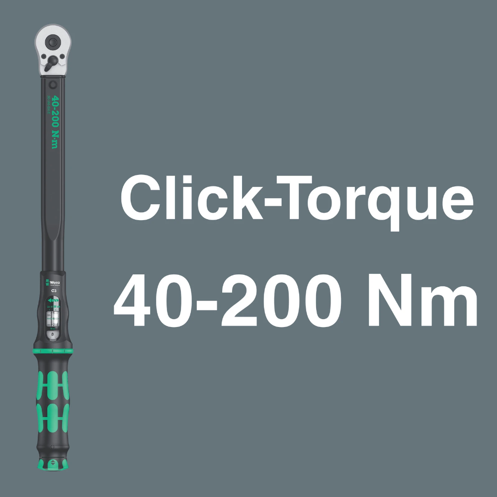 Miniatuur van Wera momentsleutelset click-torque C3 set 140-200Nm - 13‑delig (05075680001)