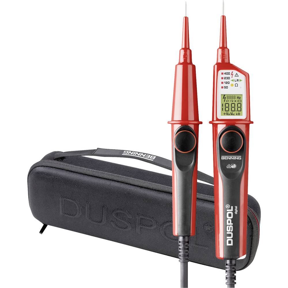 Miniatuur van Benning Duspol digitale tweepolige spanningtester met draagtas (050264)