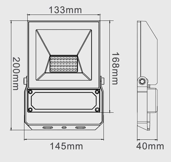 Miniatuur van Bailey LED schijnwerper 12V-36V DC 20W 2800lm daglicht 5700K IP65 - zwart (145389)