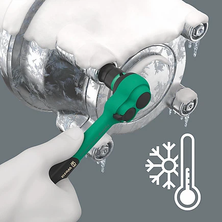 Miniatuur van Wera 2-comp Zyklop Comfort omkeerbare ratel 3/8" lengte 230mm 4.5° ratelhoek (05005540001)