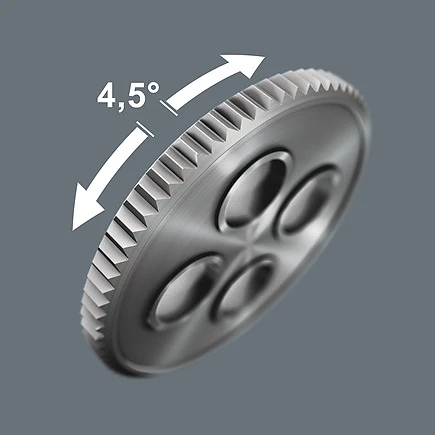 Miniatuur van Wera 2-comp Zyklop Comfort omkeerbare ratel 3/8" lengte 230mm 4.5° ratelhoek (05005540001)