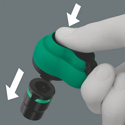 Miniatuur van Wera 2-comp Zyklop Comfort omkeerbare ratel 3/8" lengte 230mm 4.5° ratelhoek (05005540001)