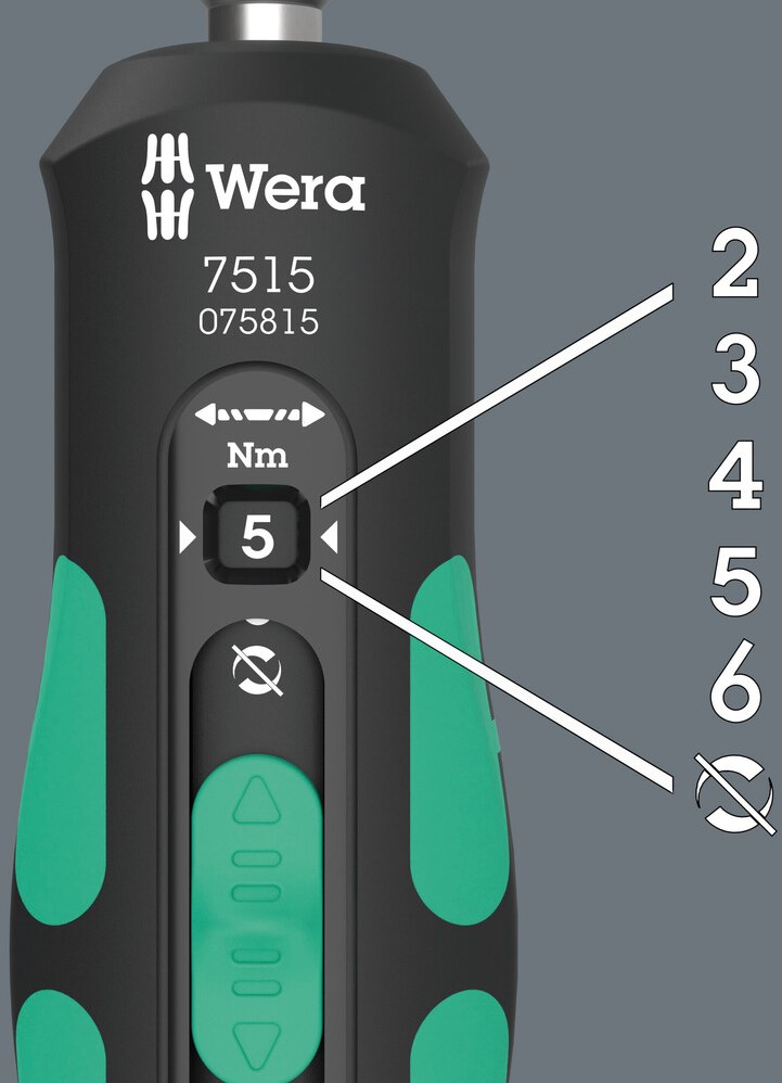 Miniatuur van Wera momentschroevendraaier Kraftform Safe-Torque Speed instelbaar 2,0-6,0 Nm (05075815001)