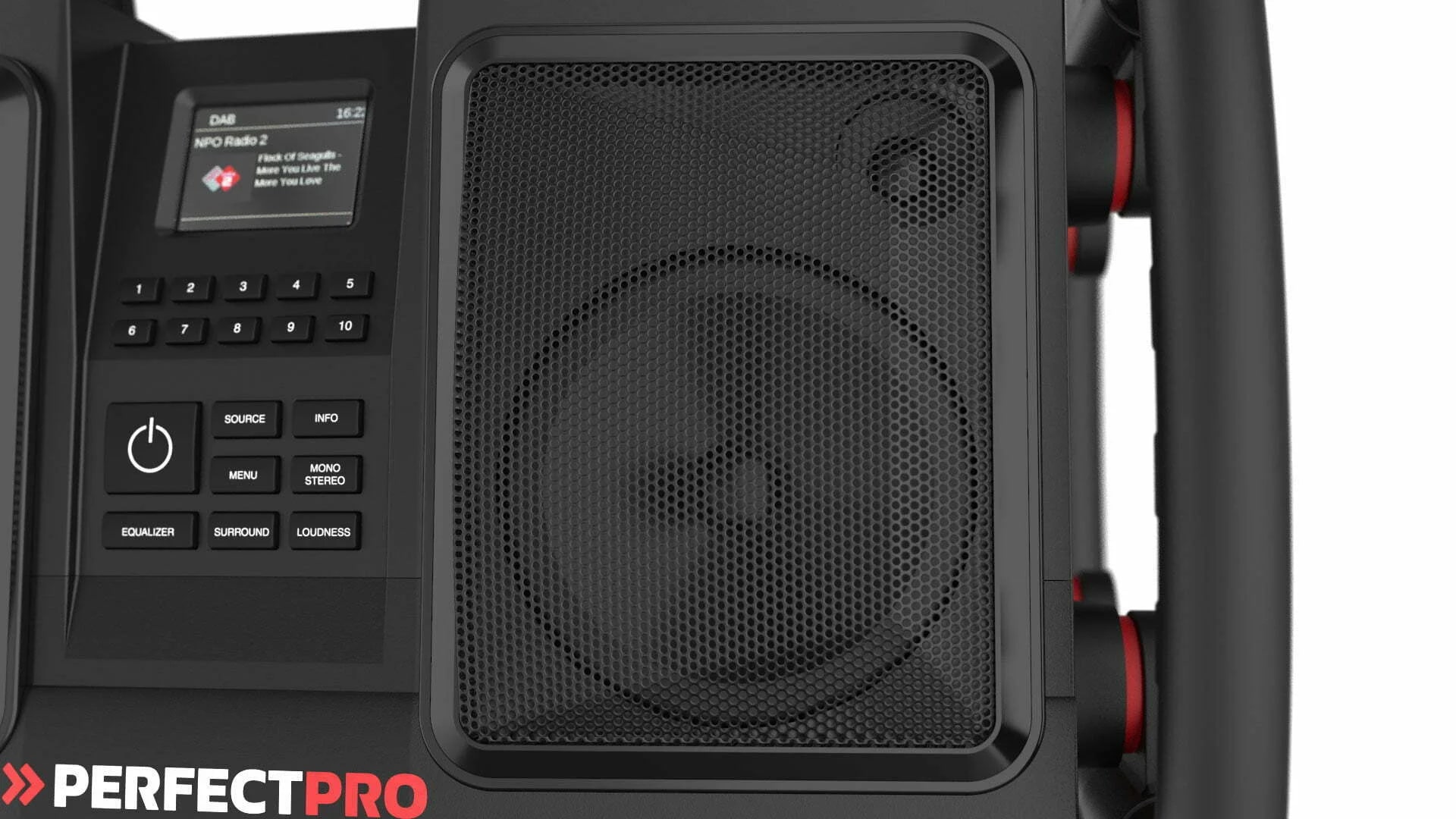 Miniatuur van PerfectPro bouwradio Rockbull Bluetooth DAB+ FM AUX 2x25W IP65 (RB2)