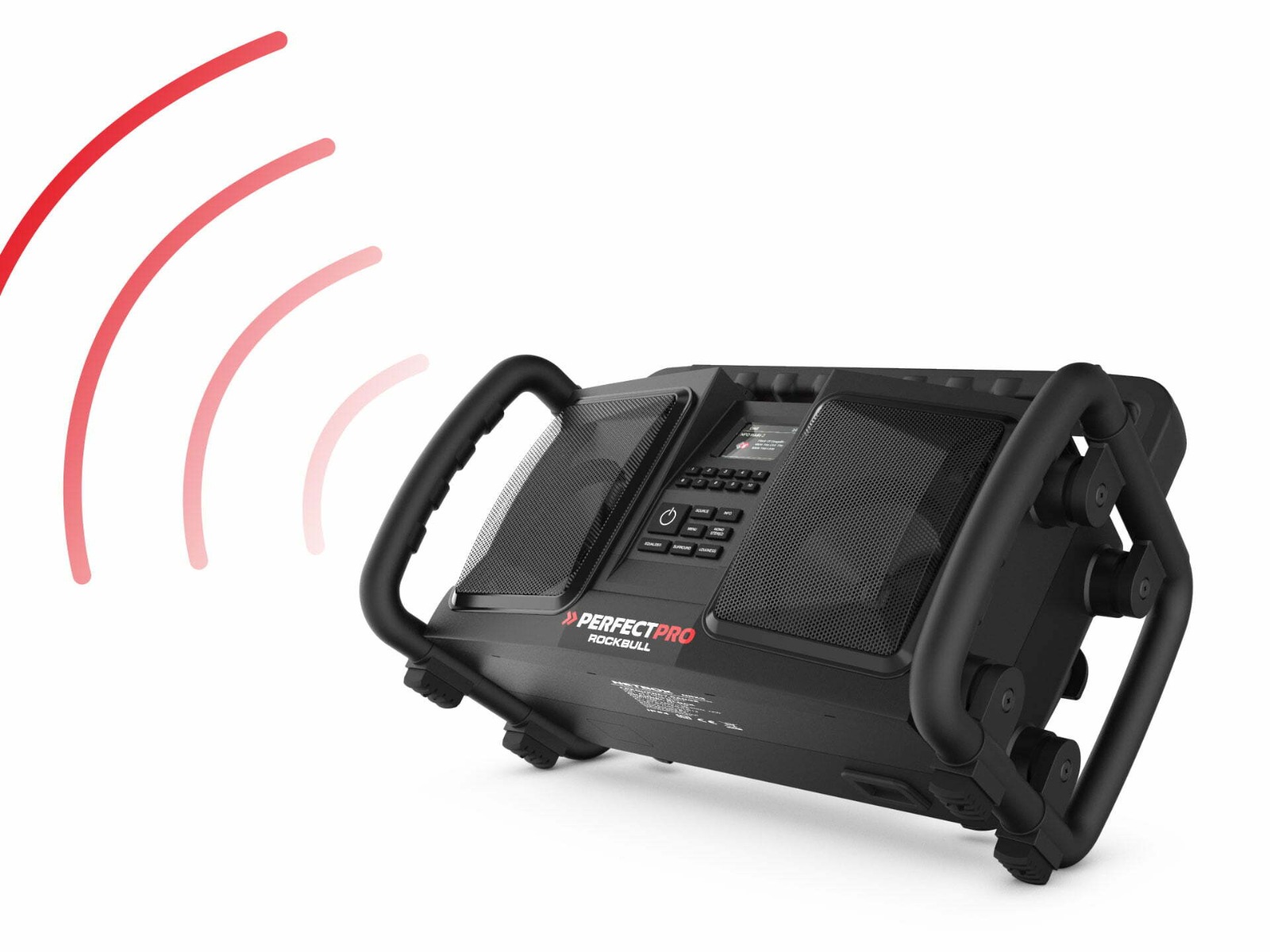 Miniatuur van PerfectPro bouwradio Rockbull Bluetooth DAB+ FM AUX 2x25W IP65 (RB2)