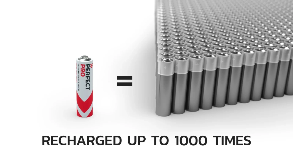 Miniatuur van PerfectPro Oplaadbare batterijen AA 2500mAh 6 stuks (b-aa6)