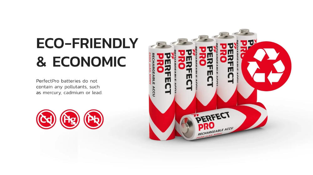 Miniatuur van PerfectPro Oplaadbare batterijen AA 2500mAh 6 stuks (b-aa6)