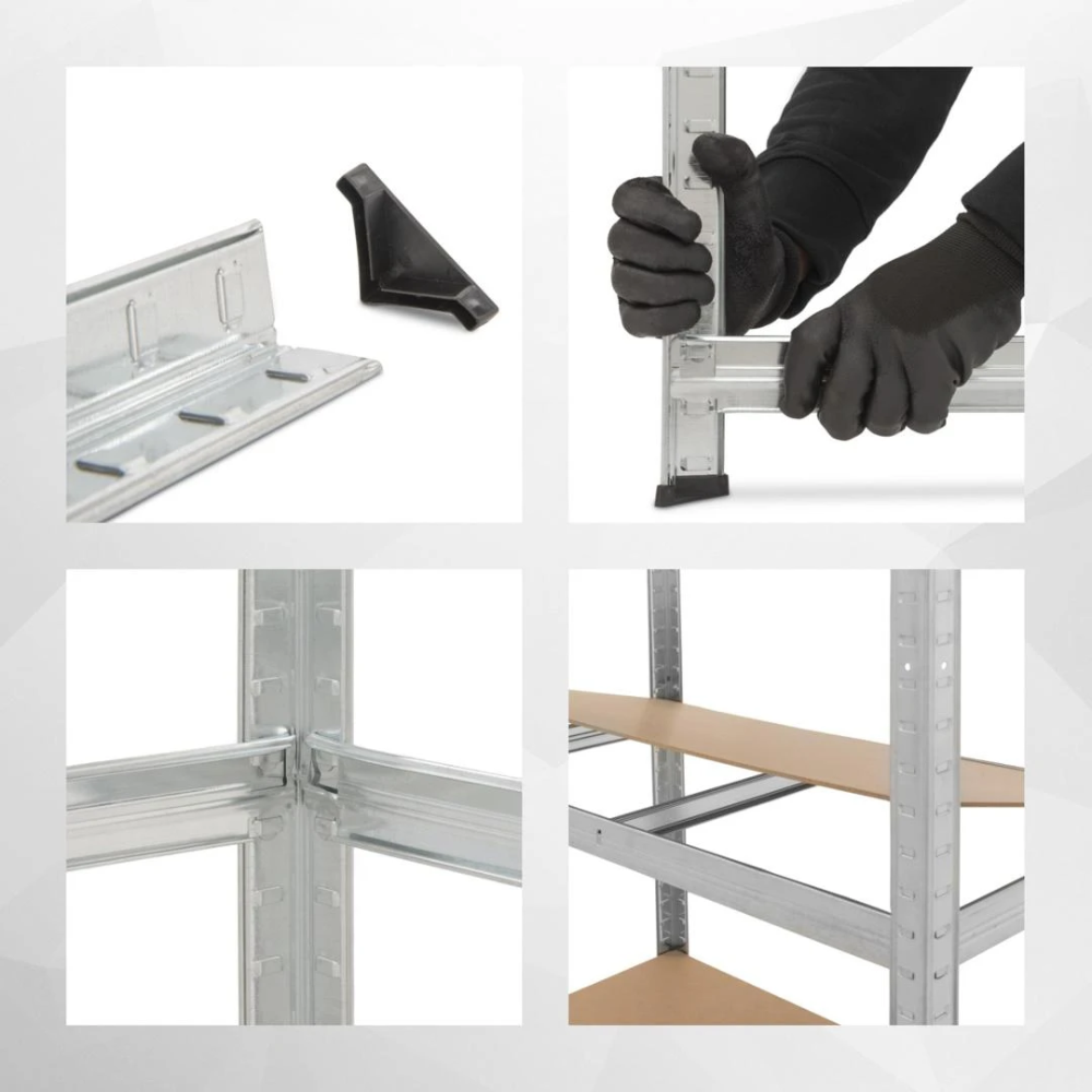 Miniatuur van Kreator metalen opbergrek met 5 schappen 875kg (175kg per plank) (KRT674001)