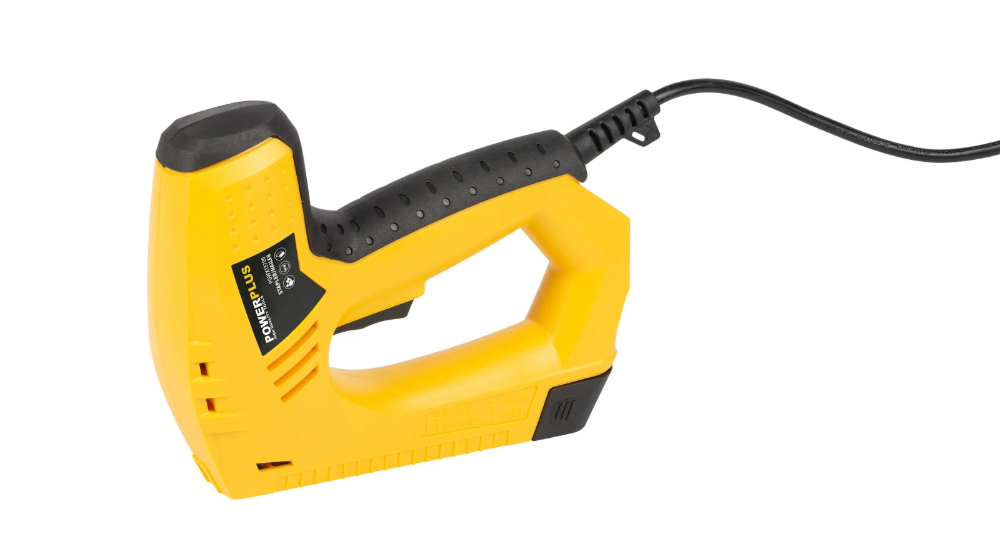 Miniatuur van PowerPlus elektrische afwerktacker 230V 45W - set met 200 nieten en 100 spijkers (POWX13700)