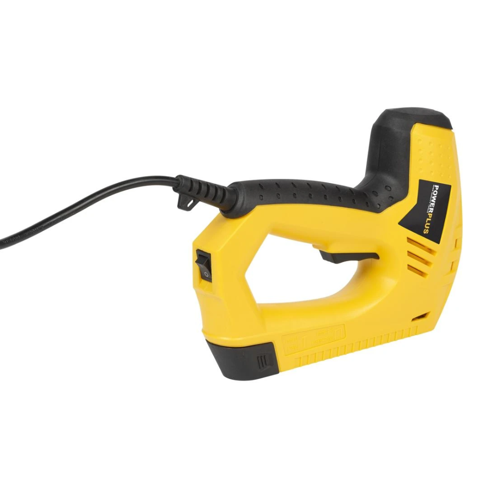 Miniatuur van PowerPlus elektrische afwerktacker 230V 45W - set met 200 nieten en 100 spijkers (POWX13700)