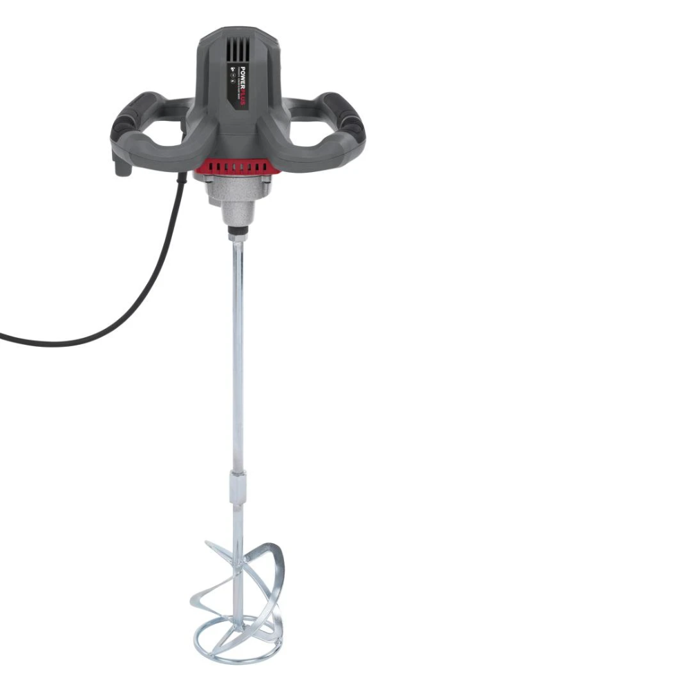 Miniatuur van PowerPlus betonmixer verfmixer 230V 1200W 6 snelheden - compleet met mengstaaf (POWE80070)