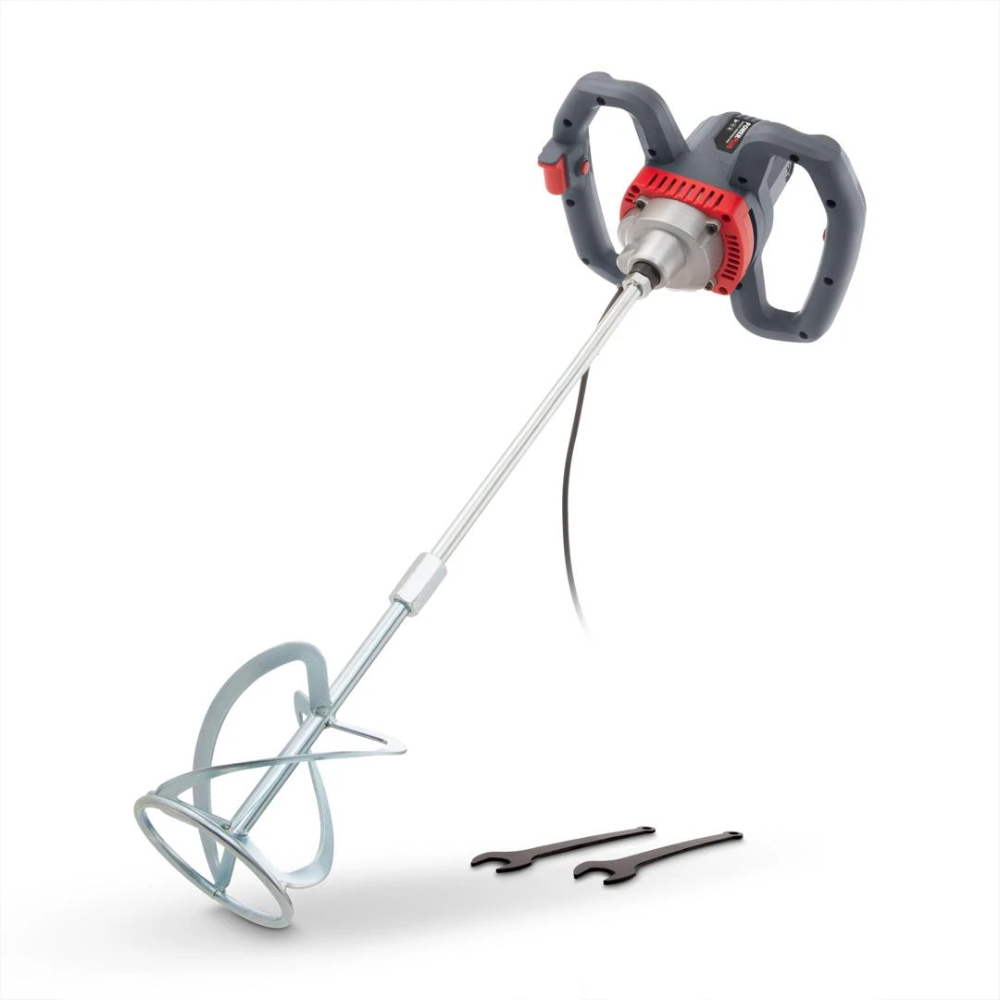 Miniatuur van PowerPlus betonmixer verfmixer 230V 1200W 6 snelheden - compleet met mengstaaf (POWE80070)