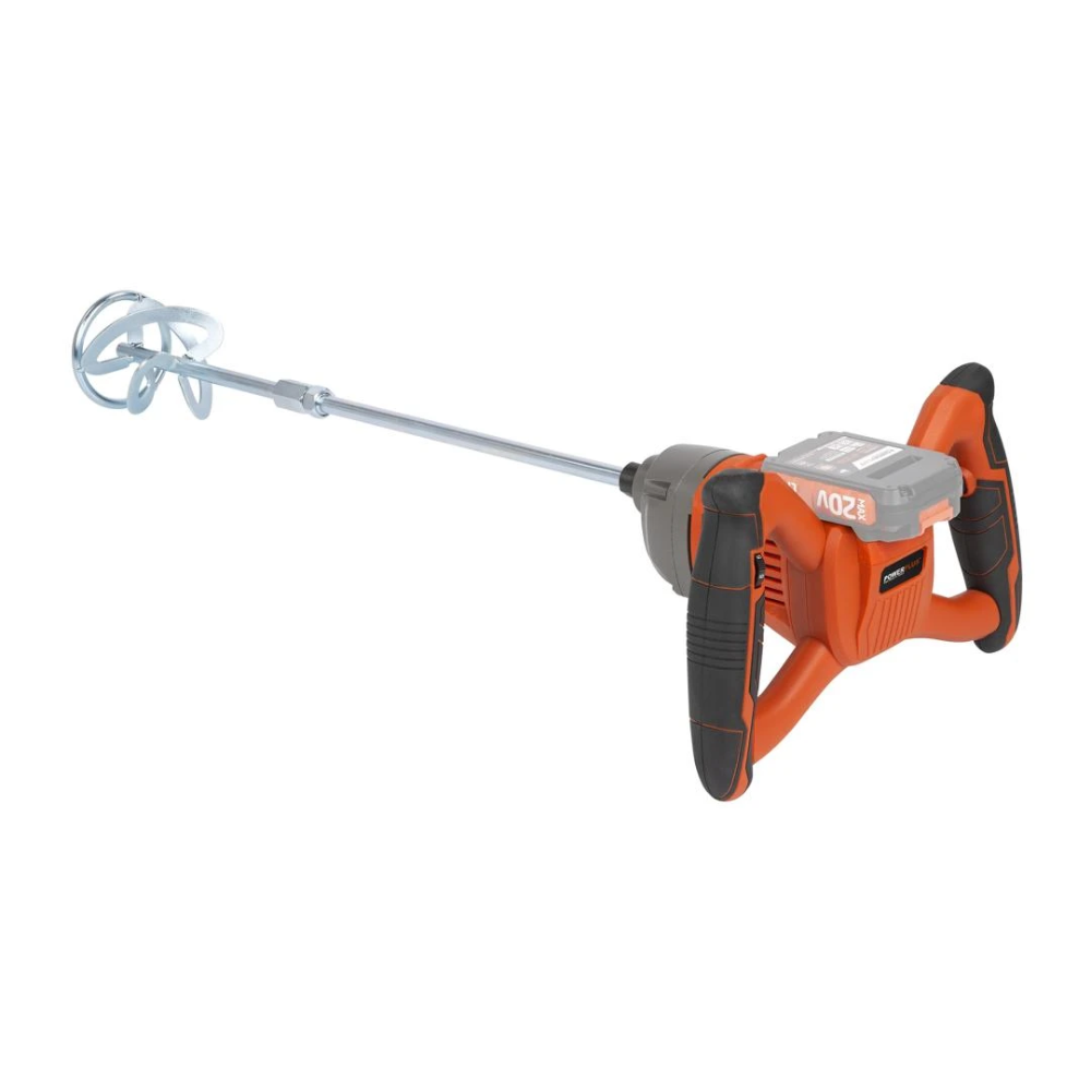 Miniatuur van PowerPlus accu betonmixer verfmixer 20V Dual Power 6 snelheden basic body - compleet met mengstaaf (POWDP7080)