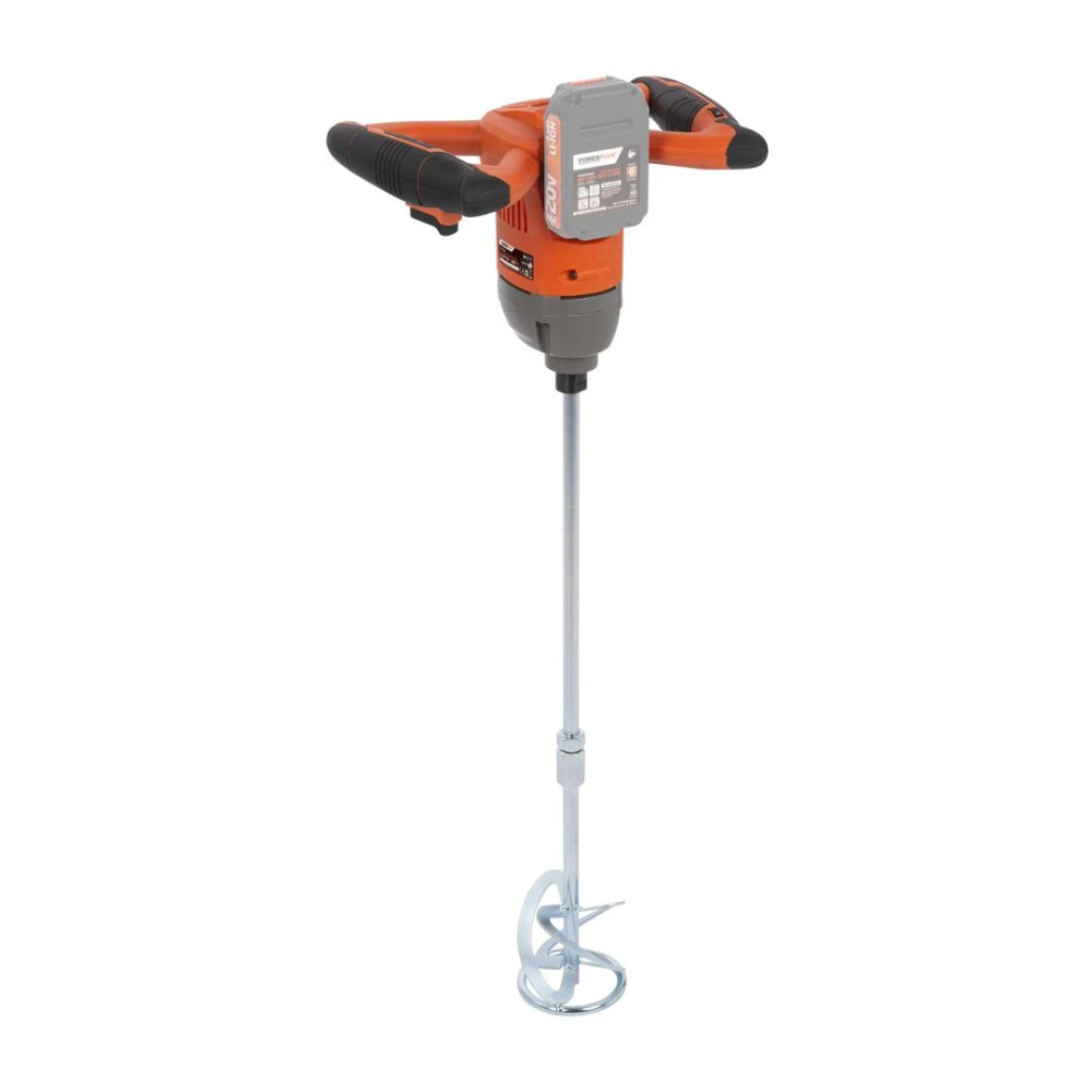 Miniatuur van PowerPlus accu betonmixer verfmixer 20V Dual Power 6 snelheden basic body - compleet met mengstaaf (POWDP7080)