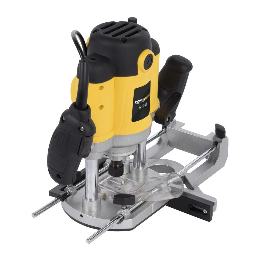 Miniatuur van PowerPlus bovenfrees 230V 1500W met fijninstelling - complete set met 12 frezen (POWX093)