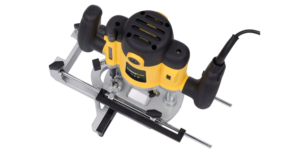 Miniatuur van PowerPlus bovenfrees 230V 1500W met fijninstelling - complete set met 12 frezen (POWX093)