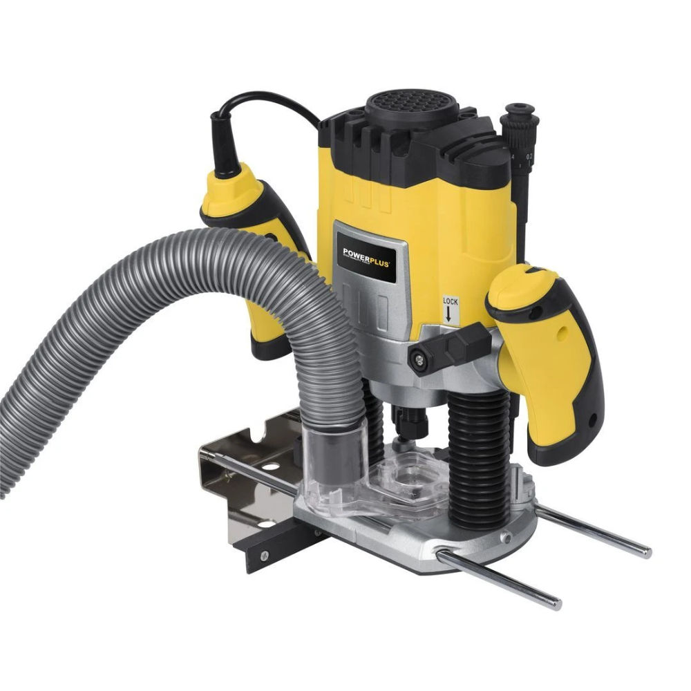 Miniatuur van PowerPlus bovenfrees 230V 1200W met fijninstelling - complete set met 6 frezen (POWX0910)
