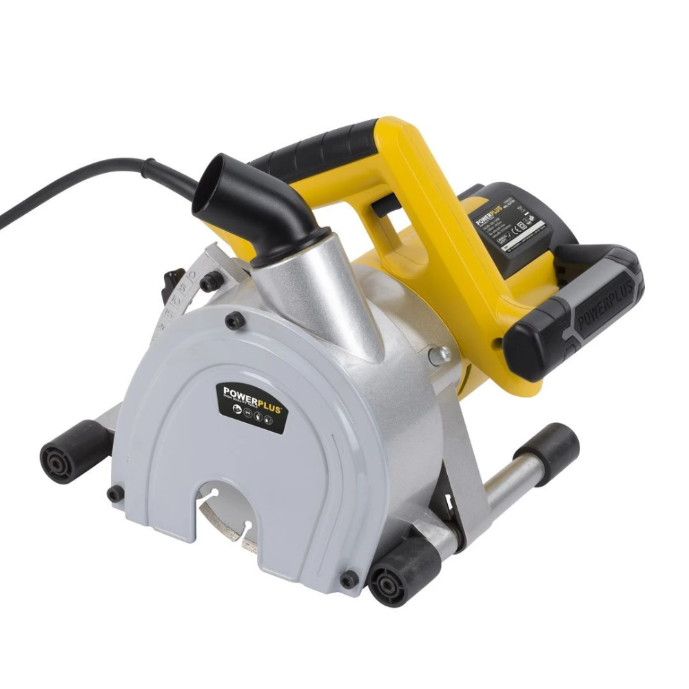 Miniatuur van PowerPlus muurfrees sleuvenfrees 230V 1800W met 2x 150mm diamantschijven (POWX0650)
