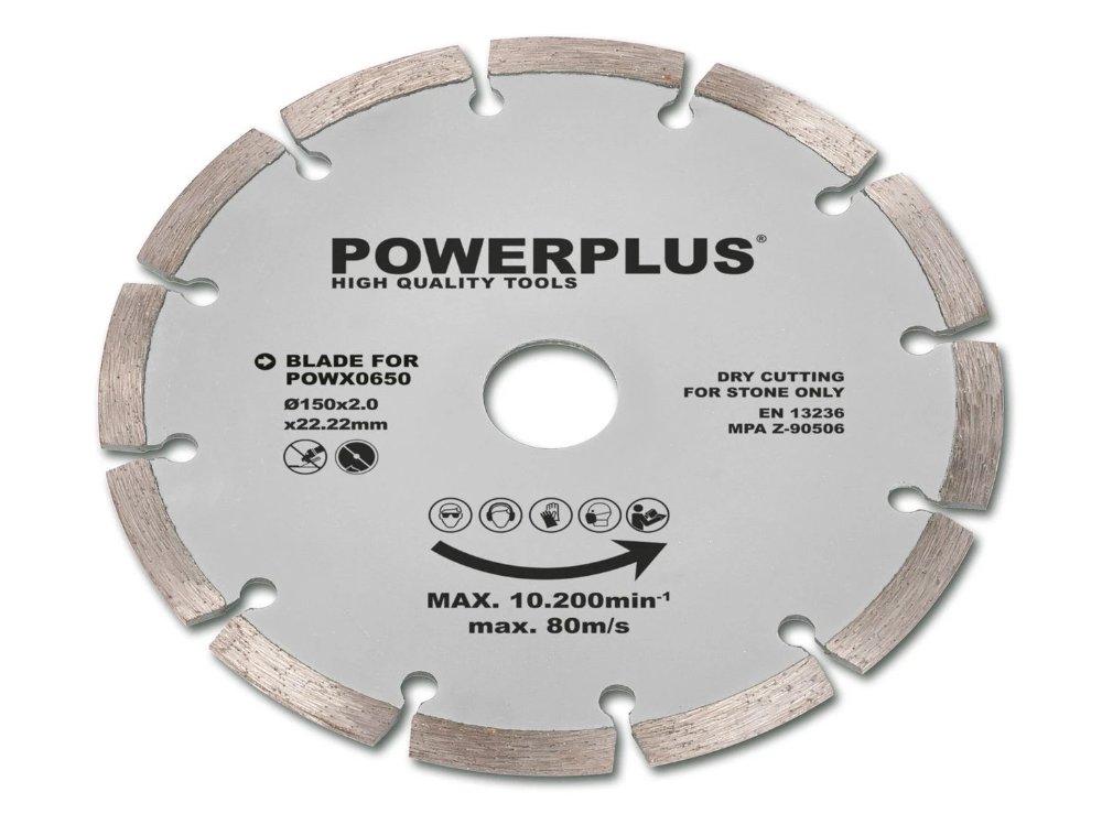 Miniatuur van PowerPlus muurfrees sleuvenfrees 230V 1800W met 2x 150mm diamantschijven (POWX0650)
