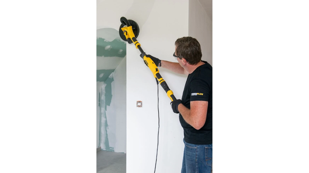 Miniatuur van PowerPlus langnek telescopische schuurmachine 230V 710W Ø225mm (POWX04761)