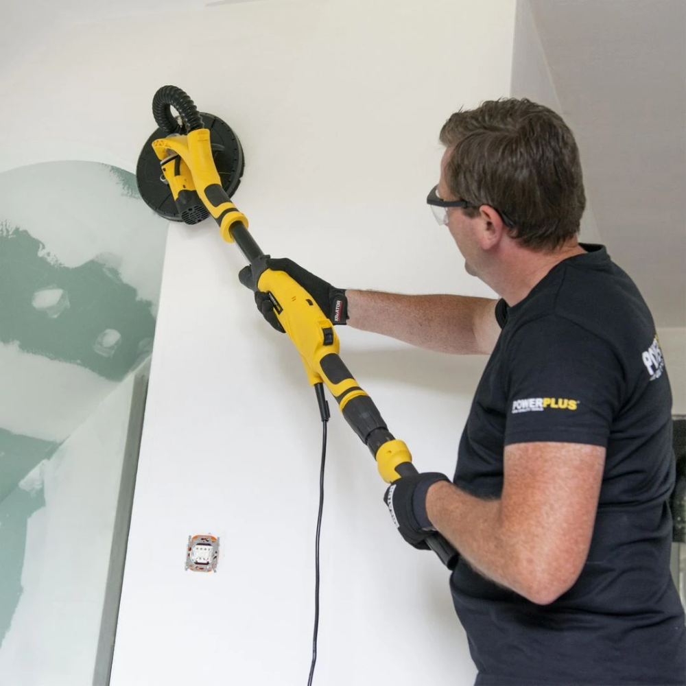 Miniatuur van PowerPlus langnek telescopische schuurmachine 230V 710W Ø225mm (POWX04761)