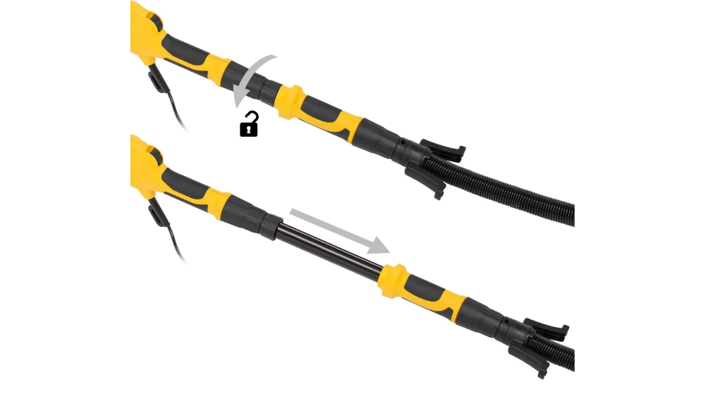 Miniatuur van PowerPlus langnek telescopische schuurmachine 230V 710W Ø225mm (POWX04761)