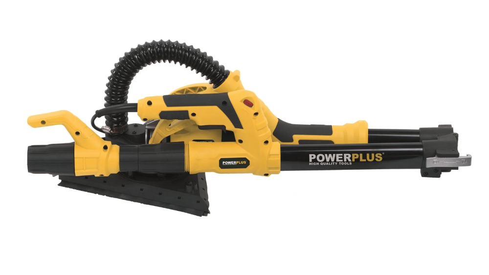 Miniatuur van PowerPlus langnek telescopische schuurmachine 230V 710W Ø225mm en 285mm driehoek voor in hoeken (POWX0477)
