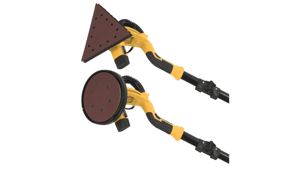 Miniatuur van PowerPlus langnek telescopische schuurmachine 230V 710W Ø225mm en 285mm driehoek voor in hoeken (POWX0477)