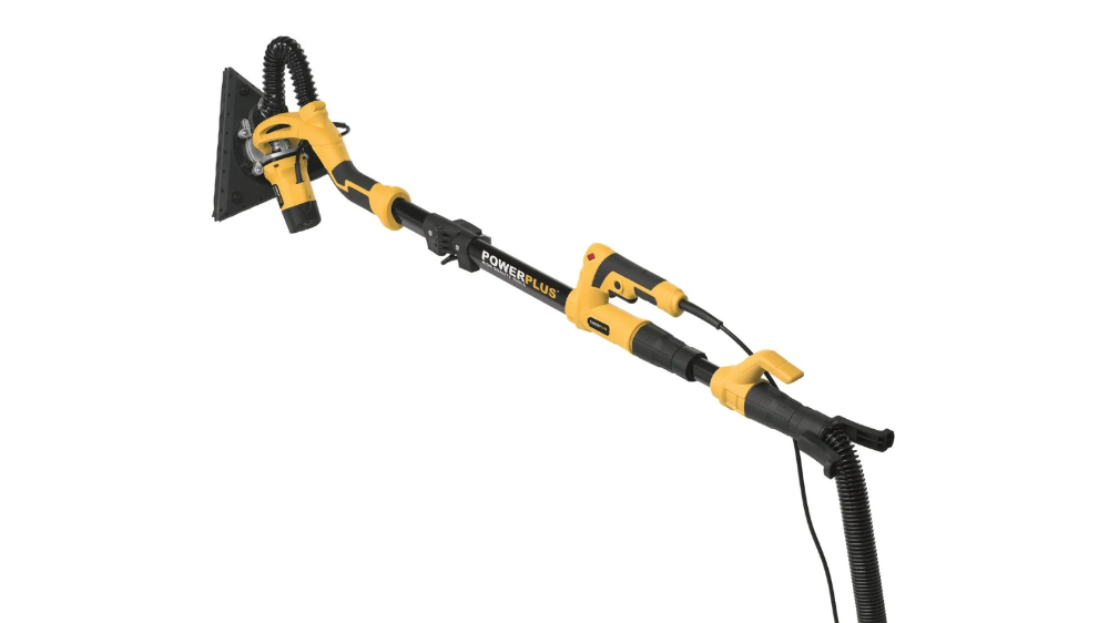 Miniatuur van PowerPlus langnek telescopische schuurmachine 230V 710W Ø225mm en 285mm driehoek voor in hoeken (POWX0477)