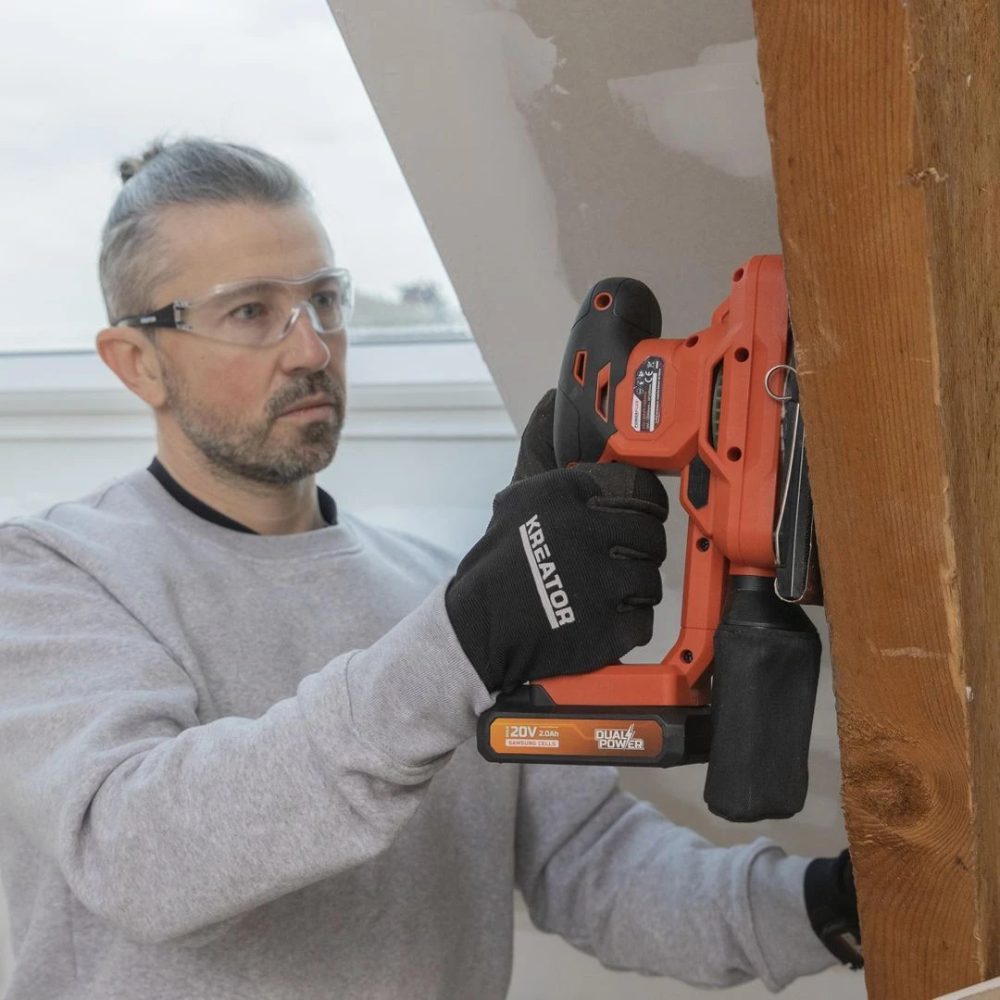 Miniatuur van PowerPlus accu vlakschuurmachine 20V Dual Power basic body 90x187mm (POWDP50300)