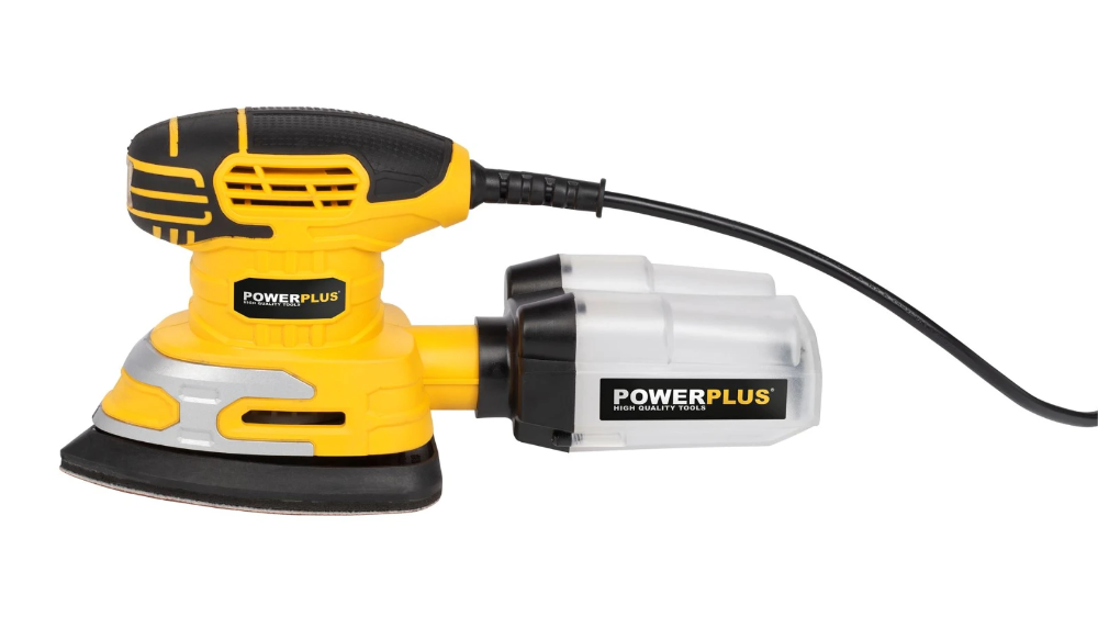 Miniatuur van PowerPlus delta multischuurmachine 230V 220W 140x140x80mm - set met 15 vellen schuurpapier (POWX0481)