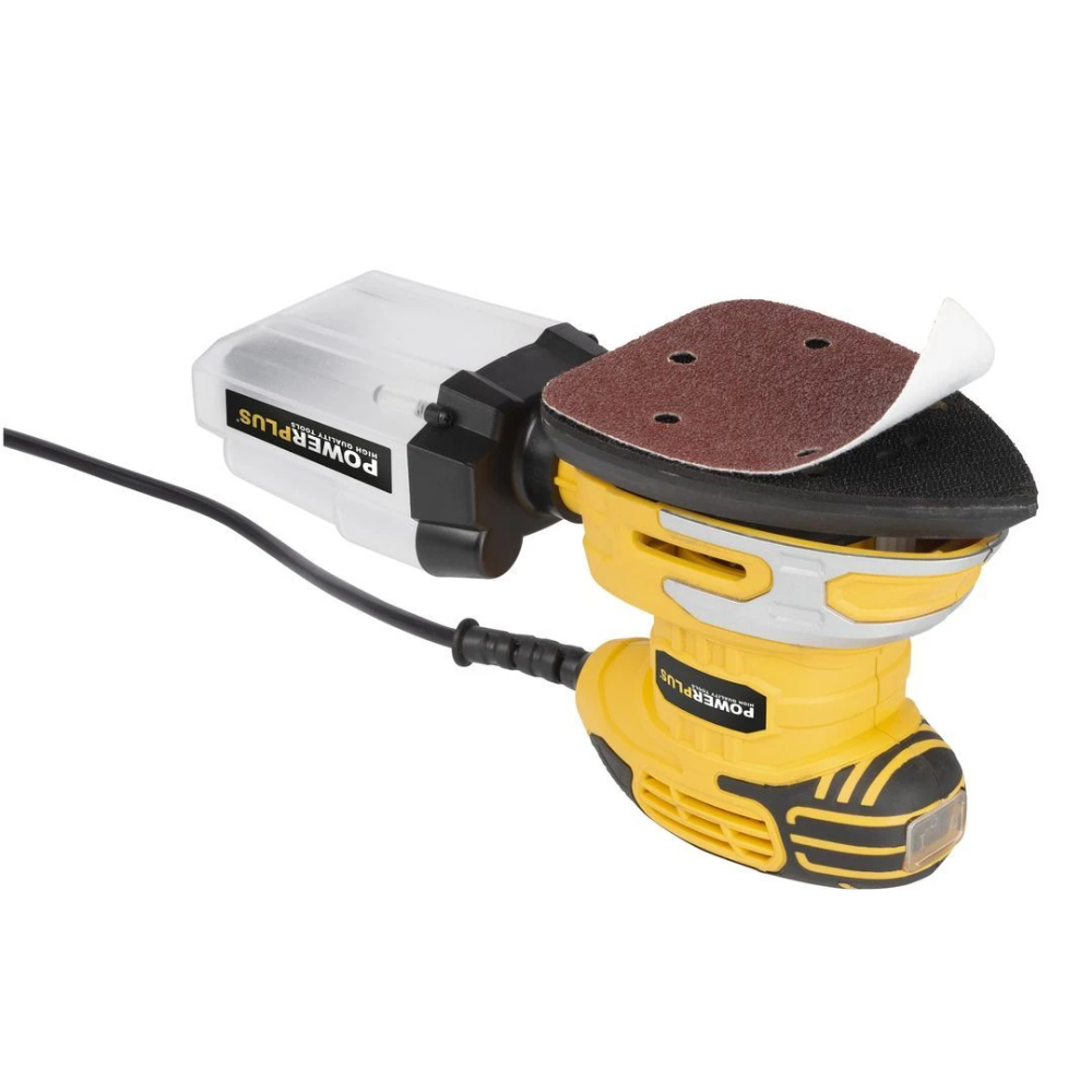 Miniatuur van PowerPlus delta multischuurmachine 230V 220W 140x140x80mm - set met 15 vellen schuurpapier (POWX0481)