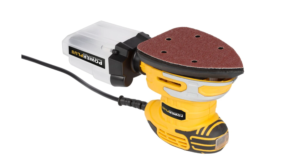 Miniatuur van PowerPlus delta multischuurmachine 230V 220W 140x140x80mm - set met 15 vellen schuurpapier (POWX0481)