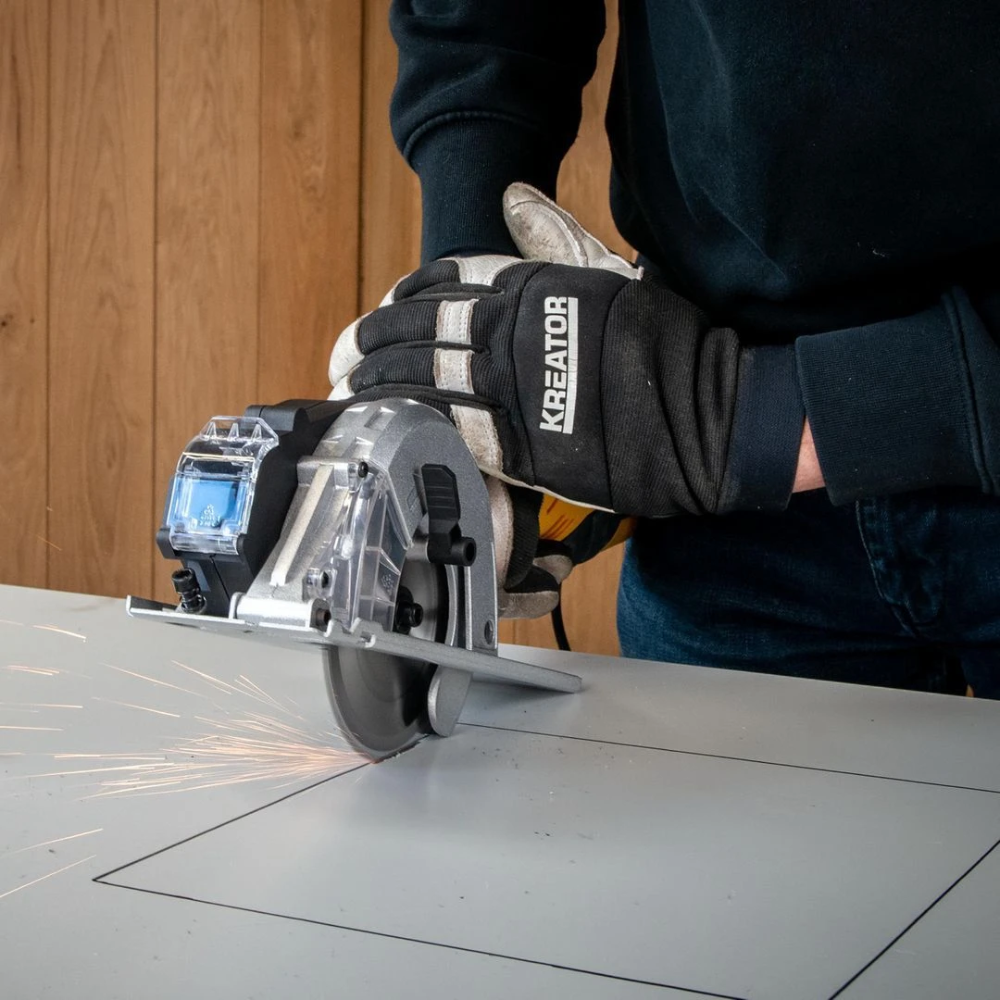 Miniatuur van PowerPlus invalzaag voor metaal 230V 600W Ø120mm (POWX1410)