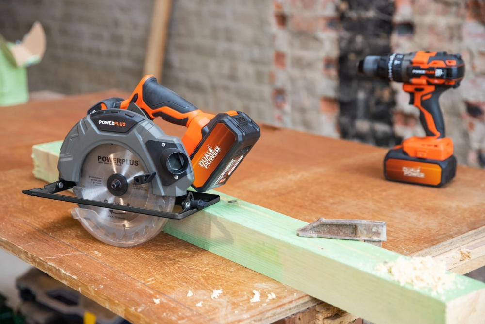 Miniatuur van PowerPlus accu cirkelzaag 40V Dual Power basic body Ø185mm (POWDP25230)