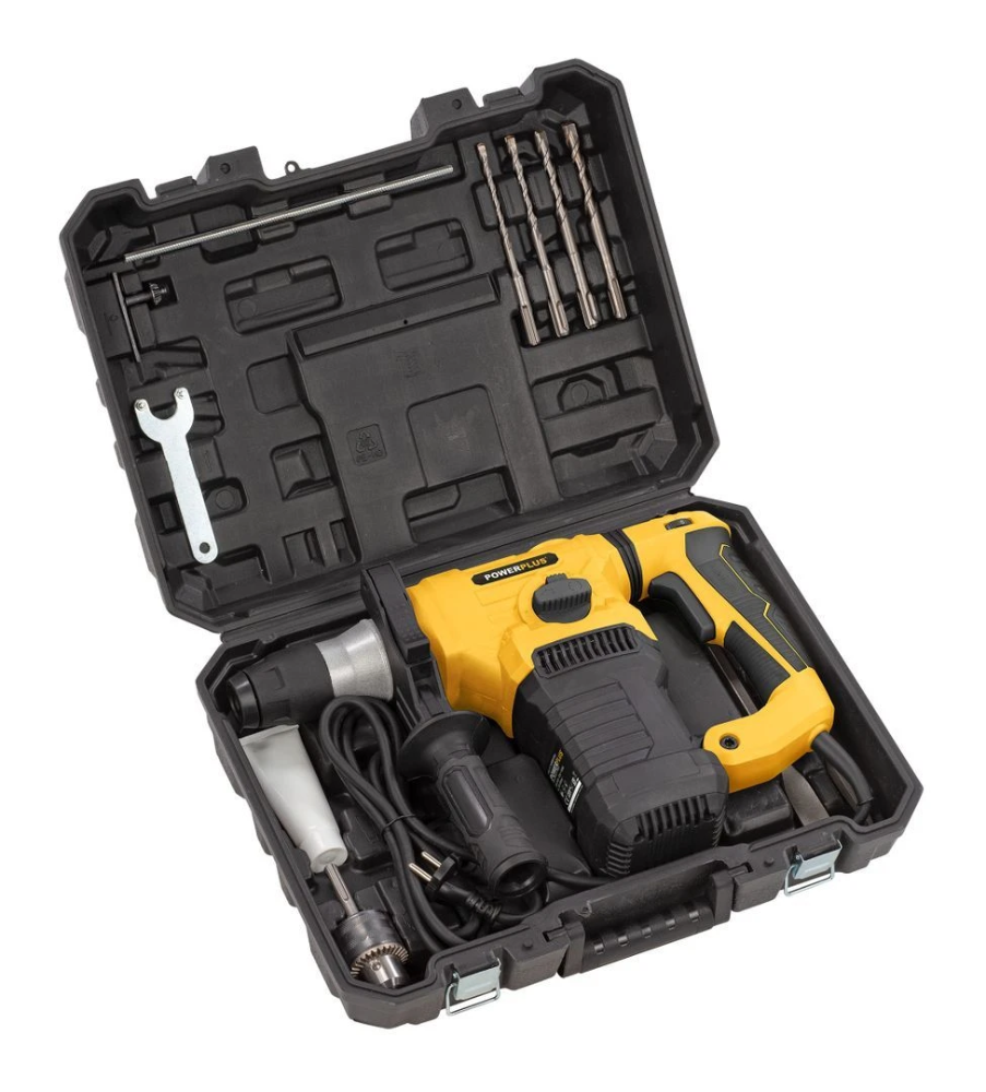 Miniatuur van PowerPlus boorhamer SDS-plus 5J 230V 1500W - set met 7 accessoires (POWX1197)