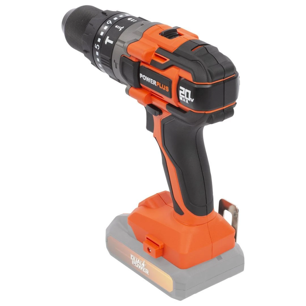 Miniatuur van PowerPlus accu klop- en schroefboormachine 20V Dual Power basic body 50Nm (POWDP15200)