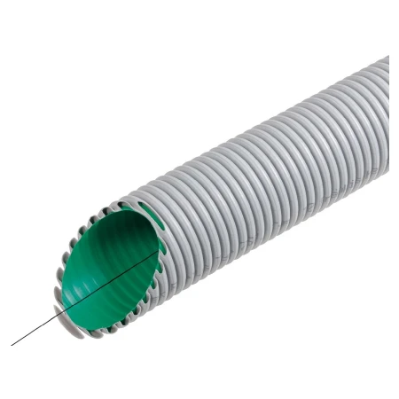 Miniatuur van Frankische kabuflex R plus wachtbuis met trekdraad en koppelstuk 75mm - grijs rol 50 meter (19230075)