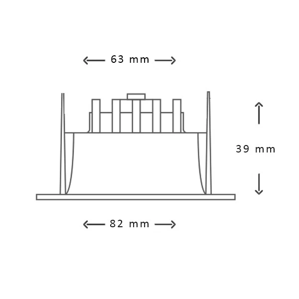 Miniatuur van INTERLight Camini led spot 8W Ø82mm 2700K wit dimbaar incl. driver (IL-DCM836K27W)