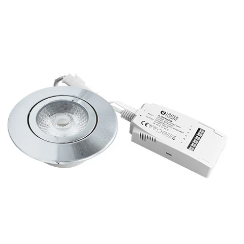Miniatuur van INTERLight IP44 led spot 6W Ø88mm 2700K chroom dimbaar incl. driver (IL-DC636DMS)