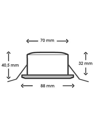 Miniatuur van INTERLight IP44 led spot 6W Ø88mm 2700K goud dimbaar incl. driver (IL-DC636DMG)