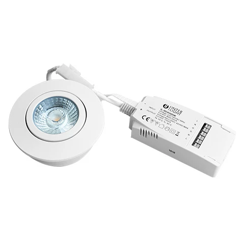 Miniatuur van INTERLight IP44 led spot 6W Ø88mm DTW dimbaar wit incl. driver (IL-DC636CTAW)
