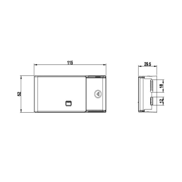 Miniatuur van INTERLight Driver LED dip switch 400 tot 1.100mA 1-10V dimbaar (IL-X2D40-1-10)