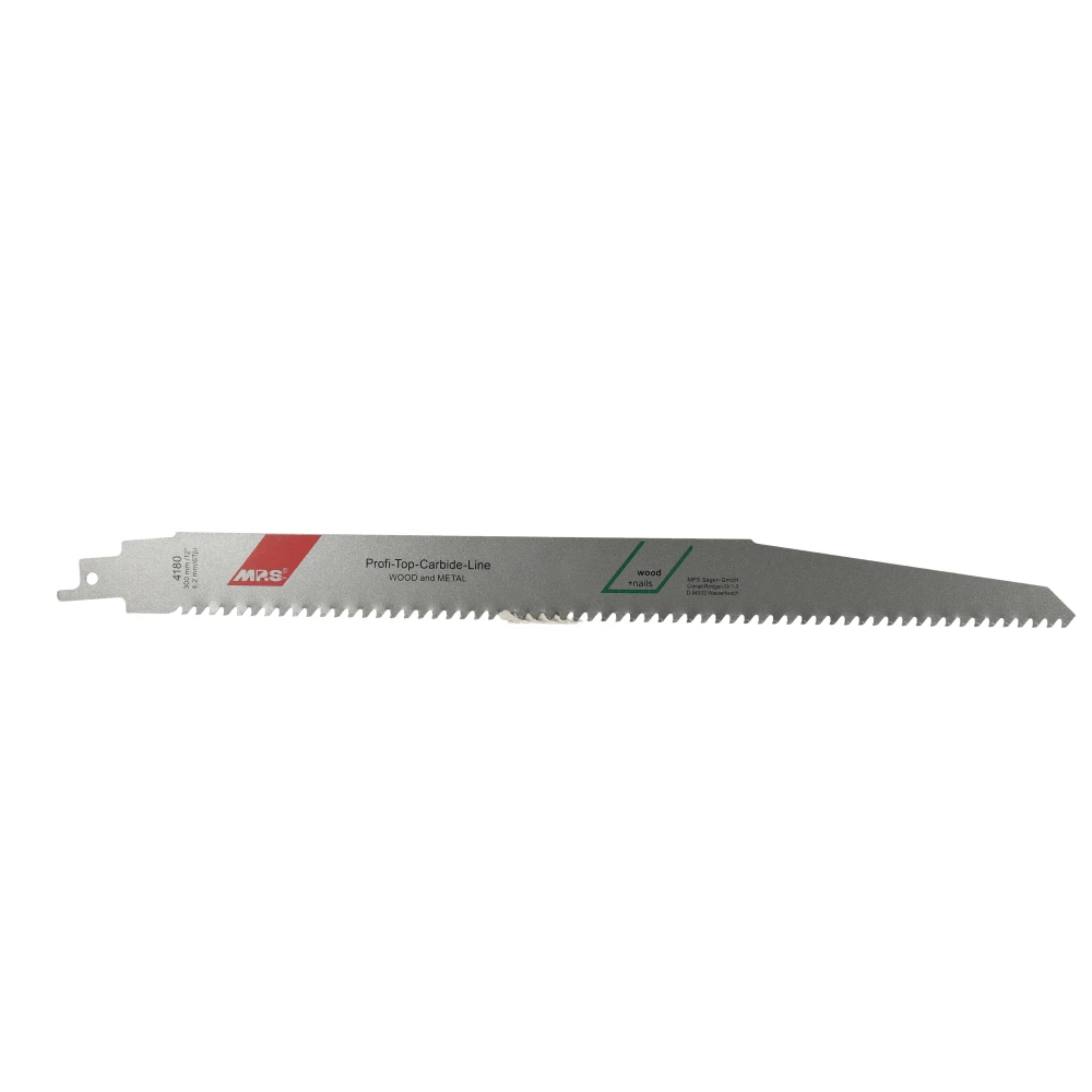 Miniatuur van MPS reciprozaagblad HM hout en metaal Profi Top Carbide Line lengte 300mm TPI 6 - blister van 1 stuks (4180-1)